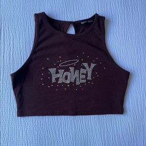 SHEIN HONEY CROP TOP